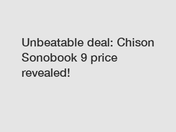 Unbeatable deal: Chison Sonobook 9 price revealed!