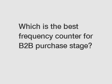 Which is the best frequency counter for B2B purchase stage?