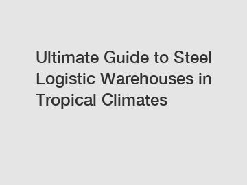 Ultimate Guide to Steel Logistic Warehouses in Tropical Climates