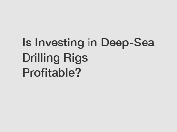 Is Investing in Deep-Sea Drilling Rigs Profitable?