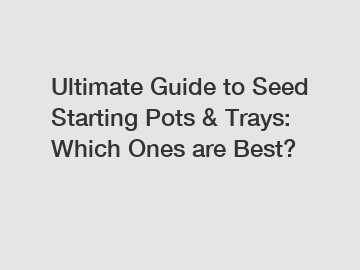 Ultimate Guide to Seed Starting Pots & Trays: Which Ones are Best?