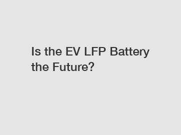 Is the EV LFP Battery the Future?