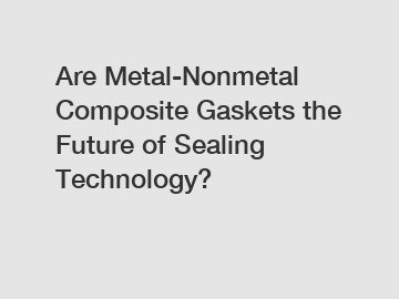 Are Metal-Nonmetal Composite Gaskets the Future of Sealing Technology?