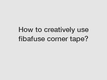 How to creatively use fibafuse corner tape?