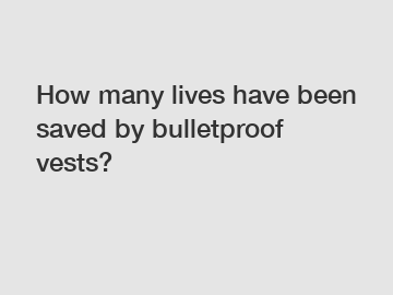 How many lives have been saved by bulletproof vests?