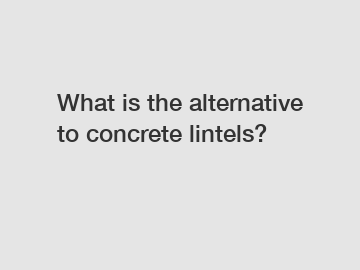 What is the alternative to concrete lintels?