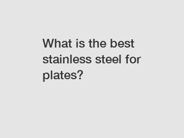 What is the best stainless steel for plates?