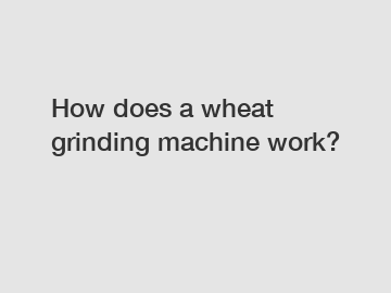 How does a wheat grinding machine work?