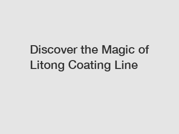 Discover the Magic of Litong Coating Line