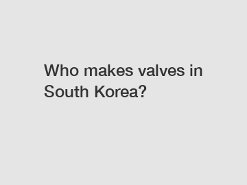 Who makes valves in South Korea?