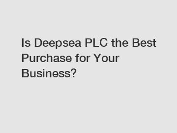 Is Deepsea PLC the Best Purchase for Your Business?