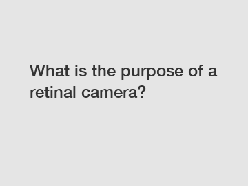 What is the purpose of a retinal camera?