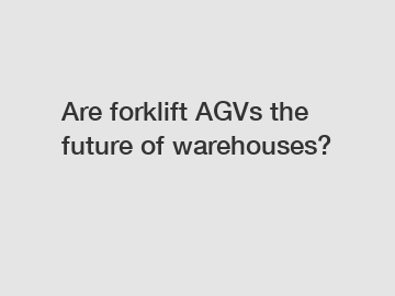 Are forklift AGVs the future of warehouses?