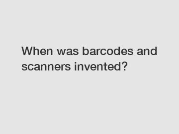 When was barcodes and scanners invented?