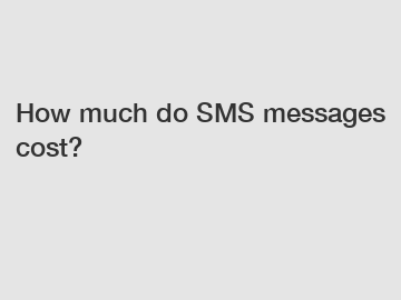 How much do SMS messages cost?