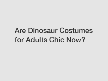 Are Dinosaur Costumes for Adults Chic Now?