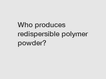 Who produces redispersible polymer powder?