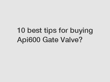 10 best tips for buying Api600 Gate Valve?