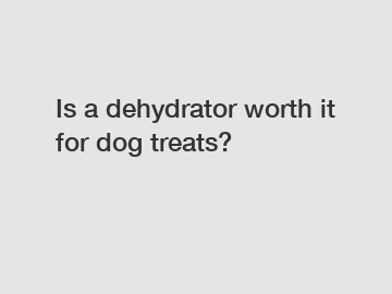 Is a dehydrator worth it for dog treats?