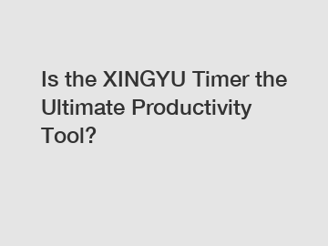 Is the XINGYU Timer the Ultimate Productivity Tool?