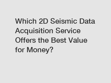 Which 2D Seismic Data Acquisition Service Offers the Best Value for Money?