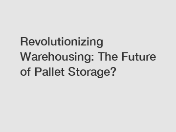 Revolutionizing Warehousing: The Future of Pallet Storage?