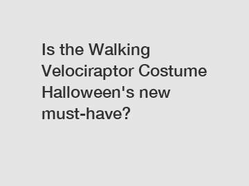 Is the Walking Velociraptor Costume Halloween's new must-have?