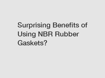 Surprising Benefits of Using NBR Rubber Gaskets?