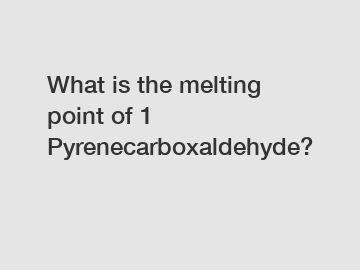 What is the melting point of 1 Pyrenecarboxaldehyde?