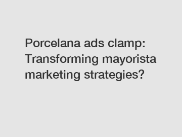 Porcelana ads clamp: Transforming mayorista marketing strategies?