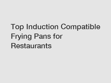 Top Induction Compatible Frying Pans for Restaurants