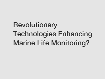 Revolutionary Technologies Enhancing Marine Life Monitoring?