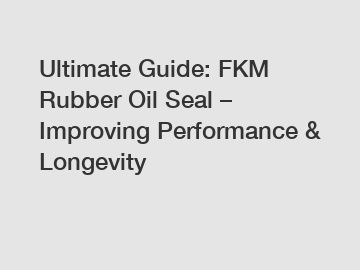 Ultimate Guide: FKM Rubber Oil Seal &ndash; Improving Performance & Longevity