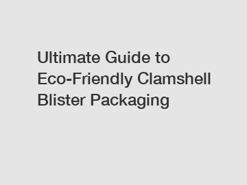 Ultimate Guide to Eco-Friendly Clamshell Blister Packaging