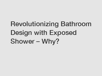 Revolutionizing Bathroom Design with Exposed Shower – Why?