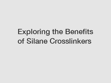 Exploring the Benefits of Silane Crosslinkers
