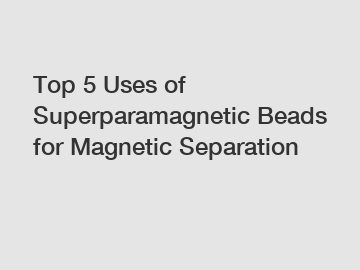 Top 5 Uses of Superparamagnetic Beads for Magnetic Separation