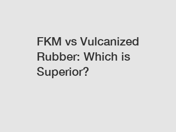 FKM vs Vulcanized Rubber: Which is Superior?