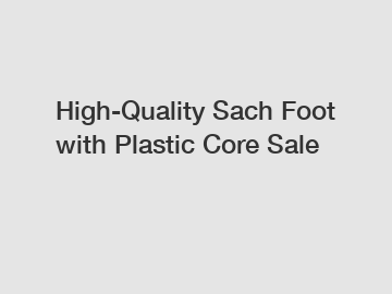 High-Quality Sach Foot with Plastic Core Sale