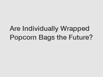 Are Individually Wrapped Popcorn Bags the Future?