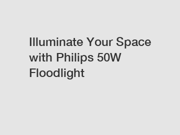 Illuminate Your Space with Philips 50W Floodlight