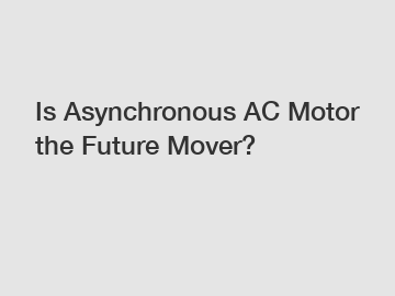Is Asynchronous AC Motor the Future Mover?