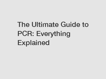 The Ultimate Guide to PCR: Everything Explained