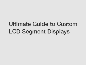 Ultimate Guide to Custom LCD Segment Displays