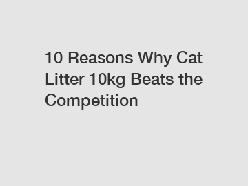 10 Reasons Why Cat Litter 10kg Beats the Competition