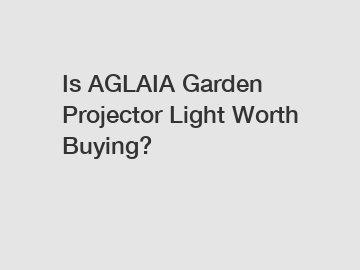 Is AGLAIA Garden Projector Light Worth Buying?