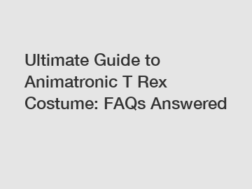Ultimate Guide to Animatronic T Rex Costume: FAQs Answered