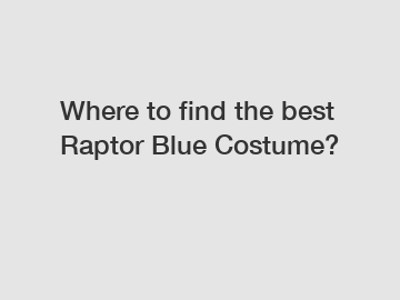 Where to find the best Raptor Blue Costume?