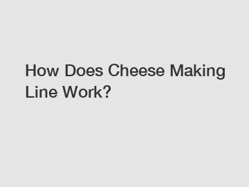 How Does Cheese Making Line Work? How Does Cheese Making Line Work?
