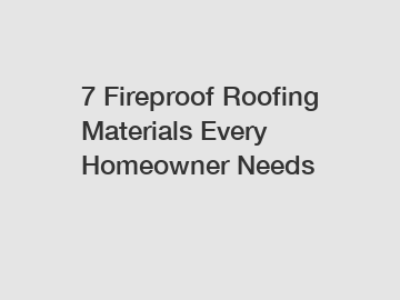 7 Fireproof Roofing Materials Every Homeowner Needs